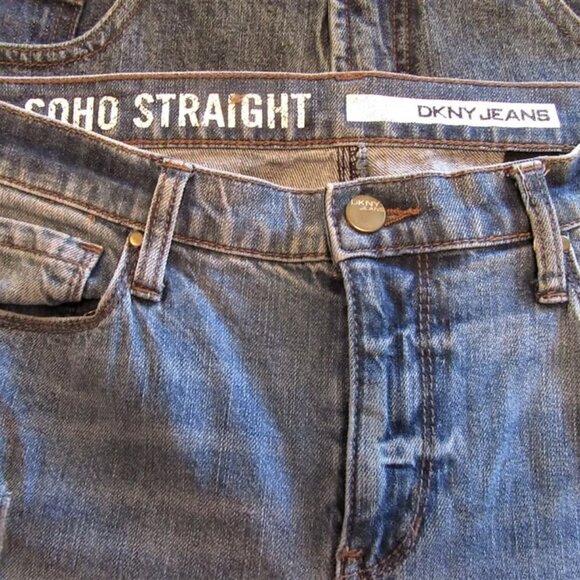 VINTAGE DKNY SOHO STRAIGHT BOOTCUT JEANS - Picture 1 of 4
